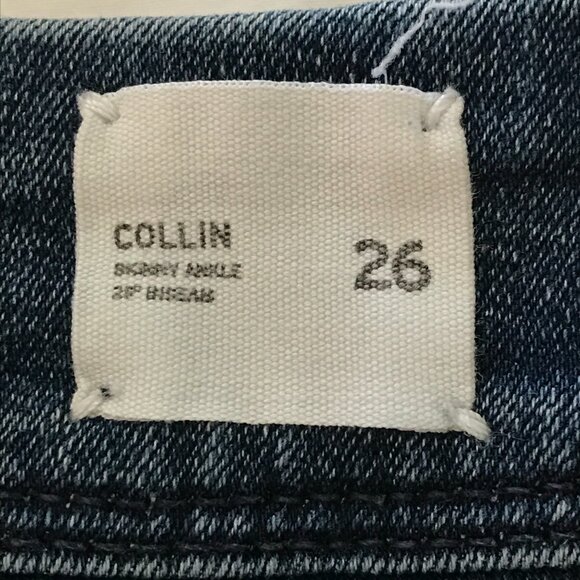 Hudson Collin Flap Pocket Skinny Ankle Jeans Women 26 Blue Mid Rise Stretch - Picture 4 of 16